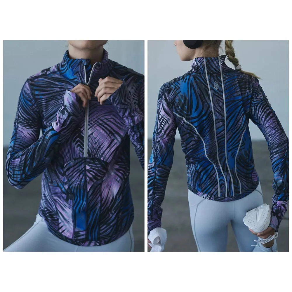 NWOT Free People You're A Peach Printed Outdoor Layer S - Picture 1 of 9